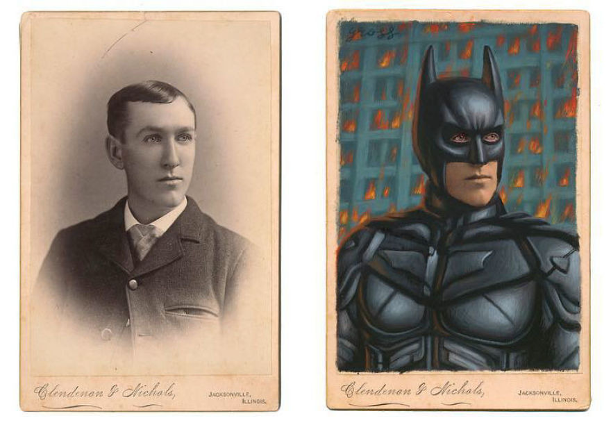 This Artist Turns Vintage Portraits Into Heroes Of Pop Culture