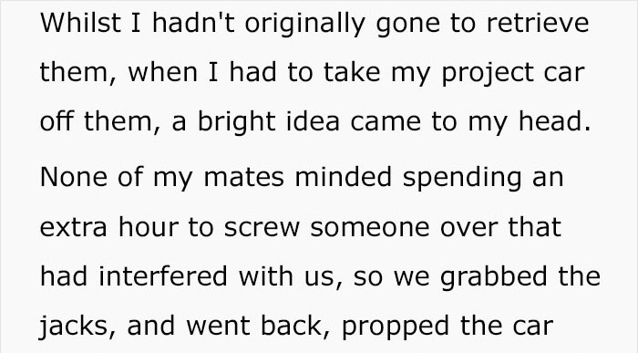 Stranger Kept Blocking This Guy's Parking Space With His Car, So He Used His Mechanic Skills To Hide It