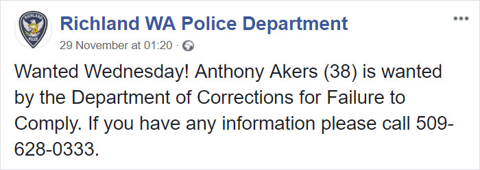 Police Release A 'Wanted' Post On Facebook, The Guy Himself Responds And They Have A Hilarious Conversation