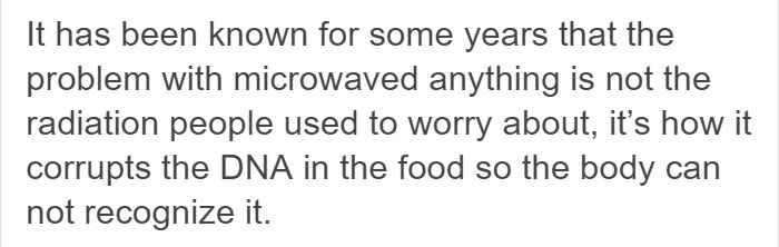 Someone 'Proves' Microwaves Are Very Dangerous, All Their 'Facts' Get Debunked One By One Someone 'Proves' Microwaves Are Very Dangerous, All Their 'Facts' Get Debunked One By One