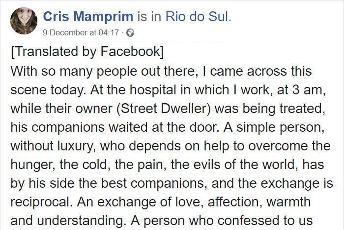 Homeless Man Goes To The Hospital, Staff Soon Realize That He's Not Alone Homeless Man Goes To The Hospital, Staff Soon Realize That He's Not Alone
