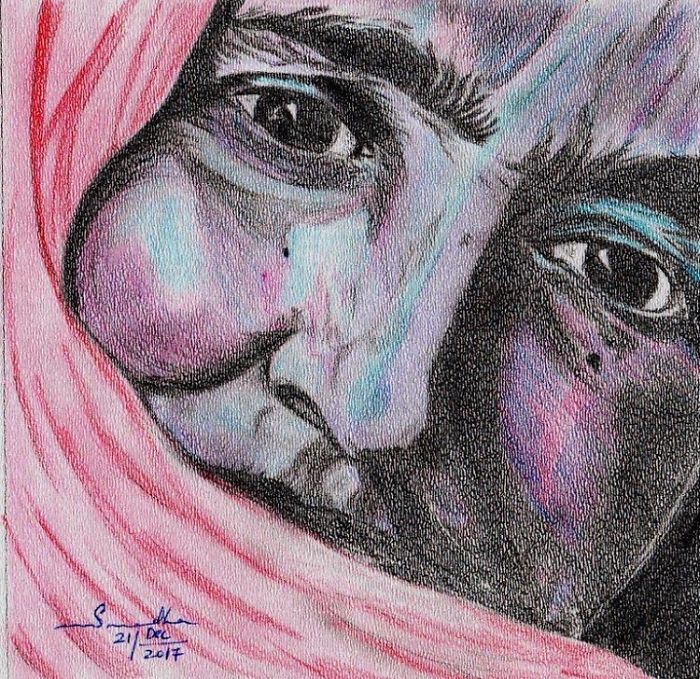 All Of My Sketches Are Done In A4 Drawing Sheet