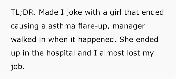 Guy Tells A Joke, Ends Up Sending His Crush To Hospital And Almost Losing His Job
