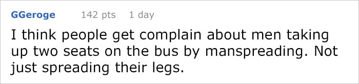 Guy Calls Out Anti-Manspreading Campaigns For Being Hypocritical Guy Calls Out Anti-Manspreading Campaigns For Being Hypocritical