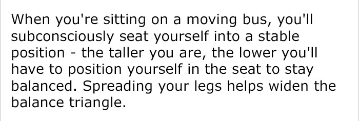 Guy Calls Out Anti-Manspreading Campaigns For Being Hypocritical