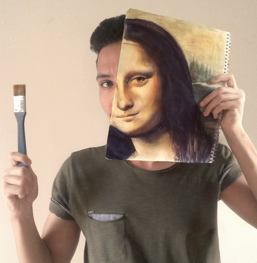 Monalisa Faceoff By Ahmed Matoui
