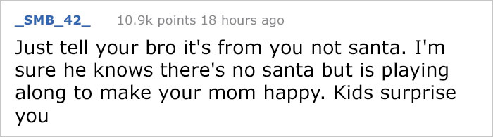 This Guy Bought A $300 Gift For His Brother, But His Mother Brushed It Off As A Gift From Santa And Asked For More Money This Guy Bought A $300 Gift For His Brother, But His Mother Brushed It Off As A Gift From Santa And Asked For More Money