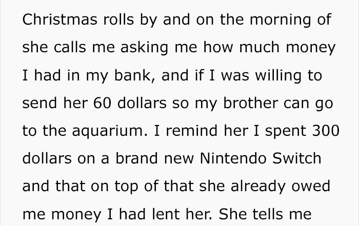 This Guy Bought A $300 Gift For His Brother, But His Mother Brushed It Off As A Gift From Santa And Asked For More Money This Guy Bought A $300 Gift For His Brother, But His Mother Brushed It Off As A Gift From Santa And Asked For More Money