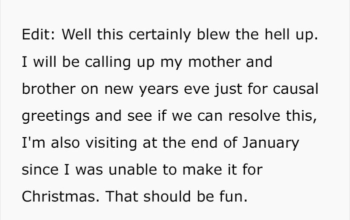 This Guy Bought A $300 Gift For His Brother, But His Mother Brushed It Off As A Gift From Santa And Asked For More Money This Guy Bought A $300 Gift For His Brother, But His Mother Brushed It Off As A Gift From Santa And Asked For More Money