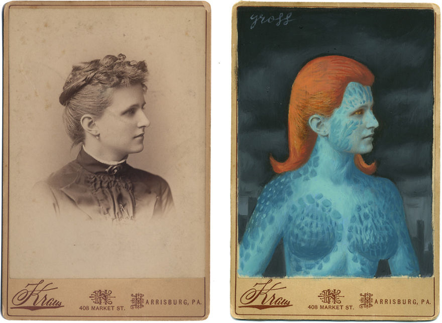 This Artist Turns Vintage Portraits Into Heroes Of Pop Culture