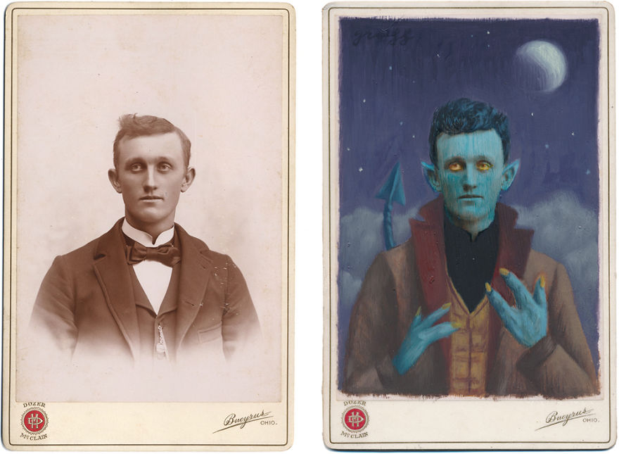 This Artist Turns Vintage Portraits Into Heroes Of Pop Culture