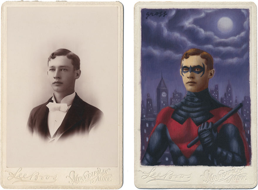 This Artist Turns Vintage Portraits Into Heroes Of Pop Culture