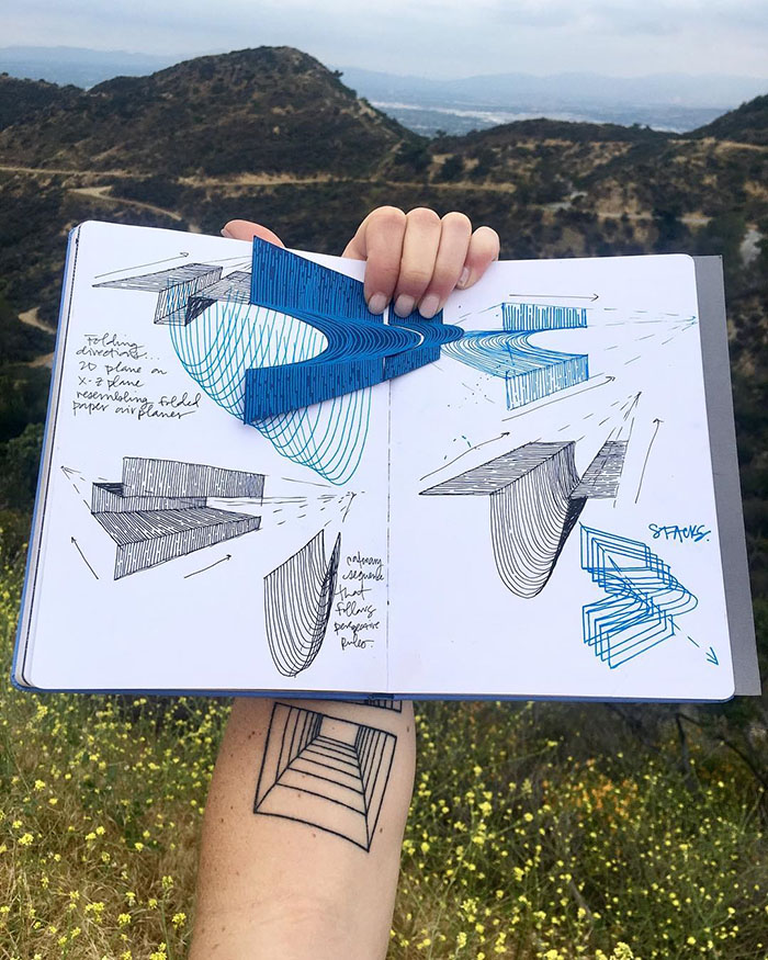 This Artist Creates Amazing Optical Illusions Using Simple Lines This Artist Creates Amazing Optical Illusions Using Simple Lines