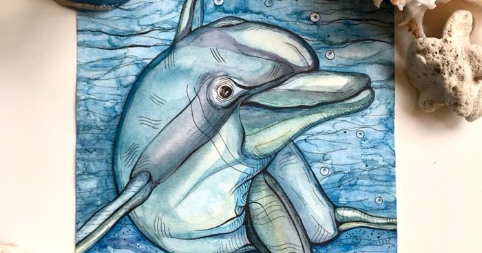 I Use Watercolor And A Black Pen To Create Illustrations That Inspire People To See The Beauty Of Nature