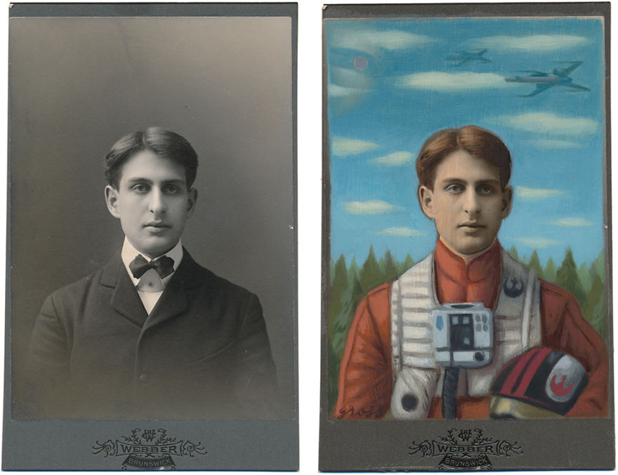 This Artist Turns Vintage Portraits Into Heroes Of Pop Culture