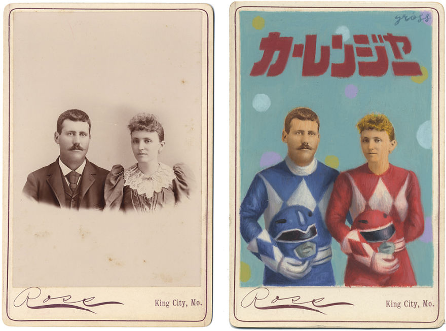 This Artist Turns Vintage Portraits Into Heroes Of Pop Culture