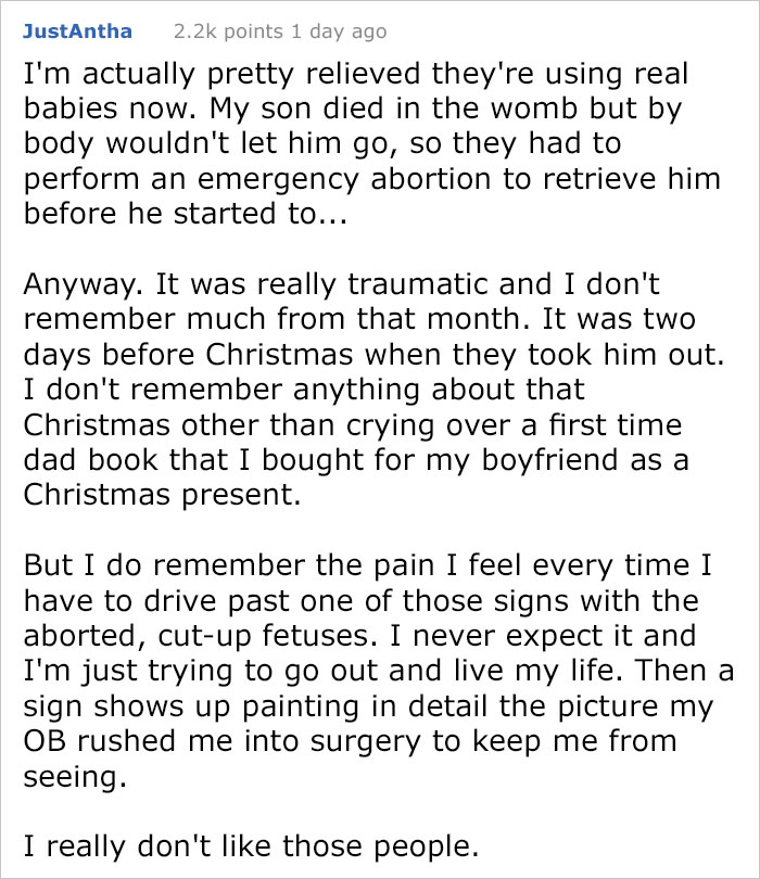 Anti-Abortion Advocate Uses Baby's Picture To Emotionally Manipulate People, Gets Destroyed With Facts Anti-Abortion Advocate Uses Baby's Picture To Emotionally Manipulate People, Gets Destroyed With Facts