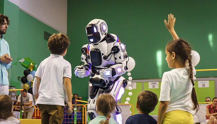 Russia’s Advanced AI Robot Turns Out To Be A Human In A Costume