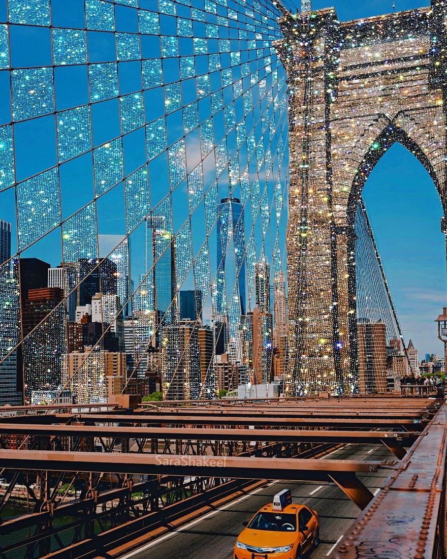 Pakistani 'Dentist' Tired Of Her Job Starts Putting Glitters And Diamonds On Every Image And The Results Are Magical ( 10+ Images )