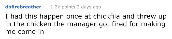 'Don't Believe I'm Sick?' People Are Applauding The Way This Employee Got Revenge On Her Manager 'Don't Believe I'm Sick?' People Are Applauding The Way This Employee Got Revenge On Her Manager
