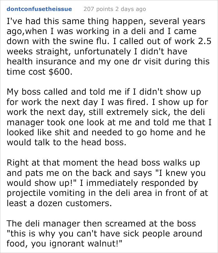 'Don't Believe I'm Sick?' People Are Applauding The Way This Employee Got Revenge On Her Manager 'Don't Believe I'm Sick?' People Are Applauding The Way This Employee Got Revenge On Her Manager