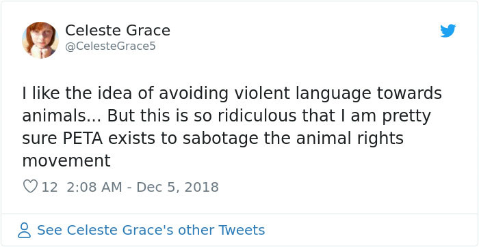 PETA Asks People To Stop Using "Anti-Animal" Phrases And People Can't Help But Laugh PETA Asks People To Stop Using "Anti-Animal" Phrases And People Can't Help But Laugh