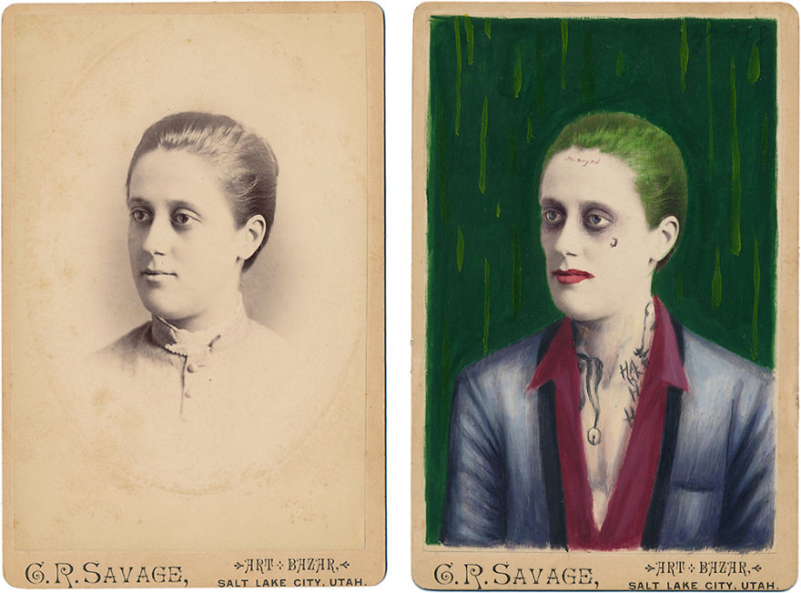 This Artist Turns Vintage Portraits Into Heroes Of Pop Culture