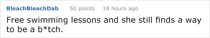 "I Teach Swimming To Kids For Free. Mom Demands That I Teach Her Son Exclusively And Give Her The Money"
