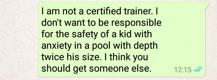 "I Teach Swimming To Kids For Free. Mom Demands That I Teach Her Son Exclusively And Give Her The Money"