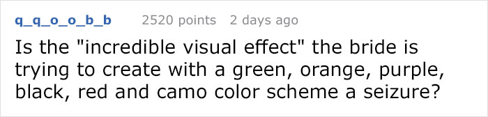 Bride Asks Guests To Dress Based On Their Weight, Completely Loses It When Someone Shames Her On Reddit