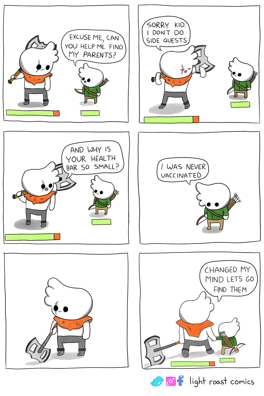My 10 Comics About An RPG Character Who Was Never Vaccinated My 10 Comics About An RPG Character Who Was Never Vaccinated