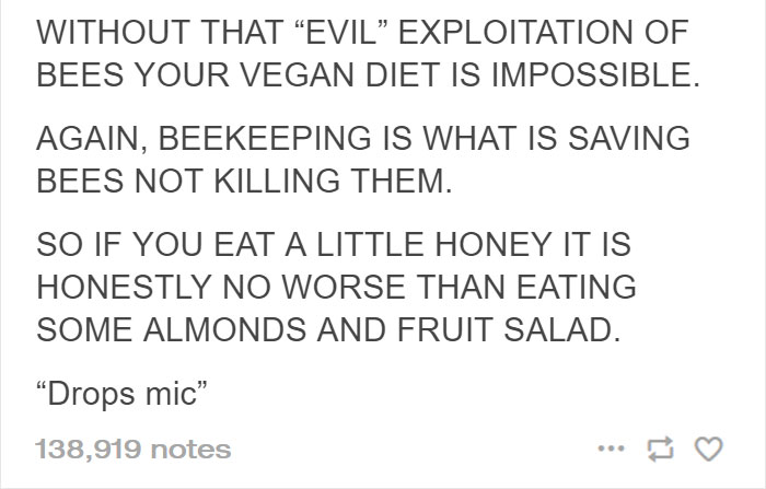 Beekeepers Sick Of Vegan Diet Hypocrisy Shut Them Down With Facts