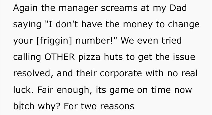Pizza Hut Allegedly Refused To Fix Wrong Number Ad, End Up Closed When The Family Decide To Take Revenge Pizza Hut Allegedly Refused To Fix Wrong Number Ad, End Up Closed When The Family Decide To Take Revenge