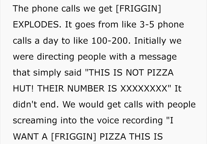Pizza Hut Allegedly Refused To Fix Wrong Number Ad, End Up Closed When The Family Decide To Take Revenge Pizza Hut Allegedly Refused To Fix Wrong Number Ad, End Up Closed When The Family Decide To Take Revenge