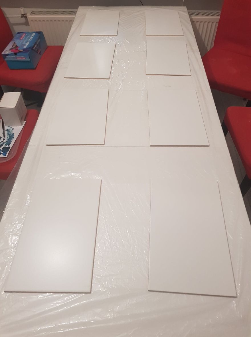 I Created A “Galaxy Shower” By Painting My Plain Bathroom Tiles I Created A “Galaxy Shower” By Painting My Plain Bathroom Tiles