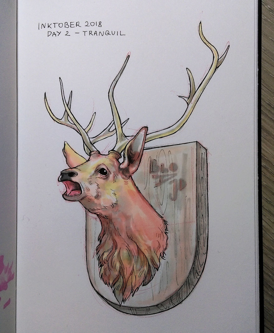 I Dedicated The Whole Inktober To Animal Suffering