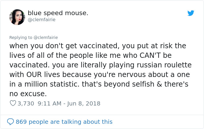 Girl Whose Life Was Destroyed By A Vaccine Shuts Down Anti-Vaxxers Girl Whose Life Was Destroyed By A Vaccine Shuts Down Anti-Vaxxers