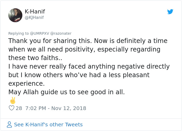 Muslim Man Posts On Twitter How His Jewish Co-Worker Treats Him Every Day