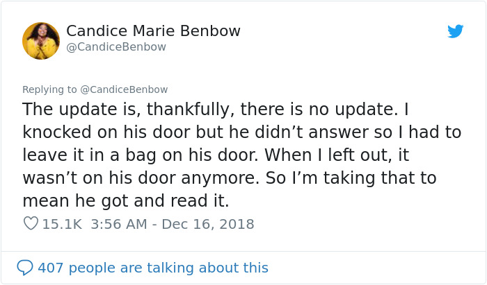 Woman Tired Of Her Loud Neighbor Writes A Hilarious Letter To Him And Leaves Him A Cake At 4 AM Woman Tired Of Her Loud Neighbor Writes A Hilarious Letter To Him And Leaves Him A Cake At 4 AM