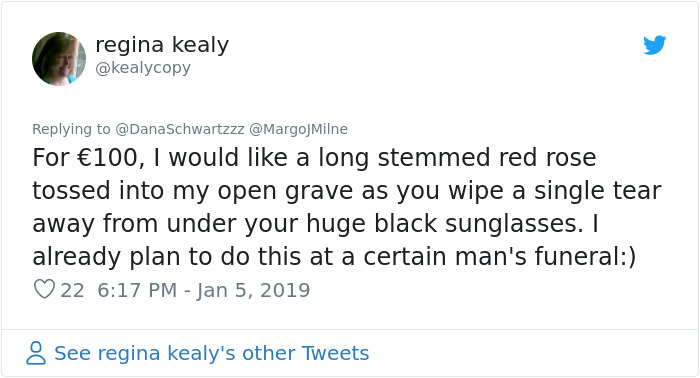 Woman Says She Can Show Up To Your Funeral If You Pay Her $50, People Start Sending Her Money