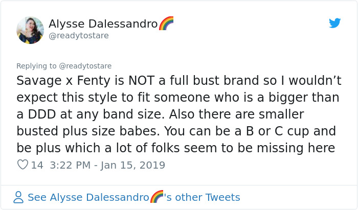 Someone Notices Rihanna's New Lingerie Is Different For Thin And Plus-Size Women, Posts Side-By Side Comparison