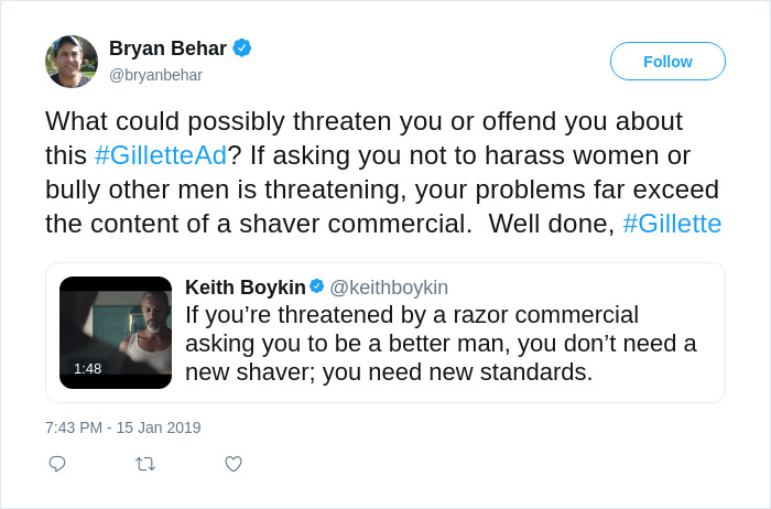 People Are Throwing Away Their Gillette Products After The Company Releases A Controversial Ad