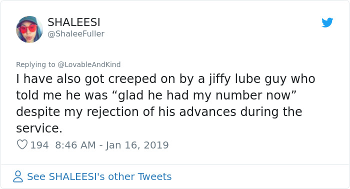 People Are Applauding The Way This Woman Shut Down Jiffy Lube Employee That Was Harassing Her People Are Applauding The Way This Woman Shut Down Jiffy Lube Employee That Was Harassing Her