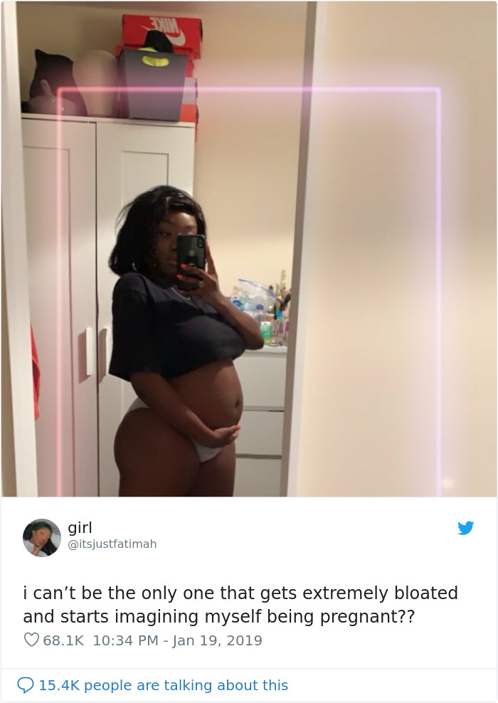 After This Woman Shared A Picture Of Her 'Food Baby', People Joined To Support Her