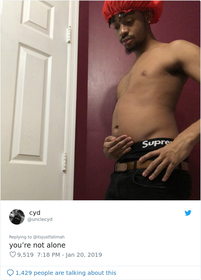 After This Woman Shared A Picture Of Her 'Food Baby', People Joined To Support Her