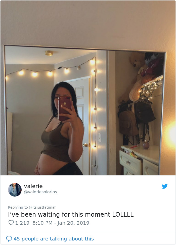 After This Woman Shared A Picture Of Her 'Food Baby', People Joined To Support Her
