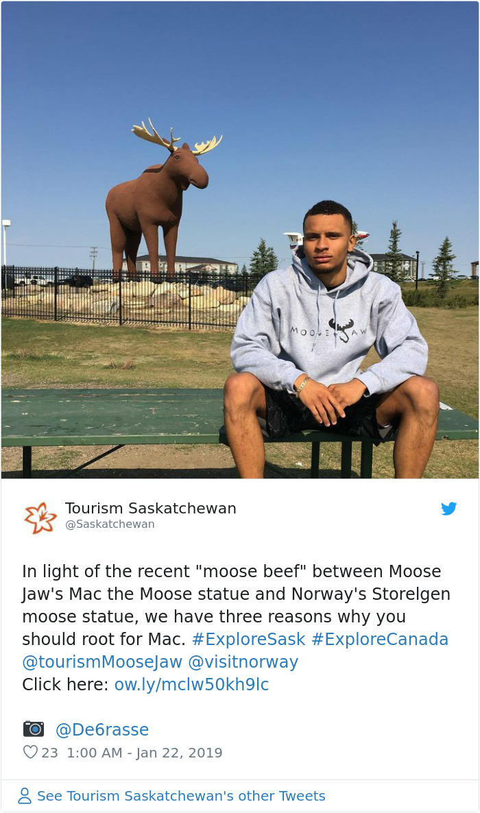Norway Builds World's Tallest Moose Statue, Canada Strikes Back