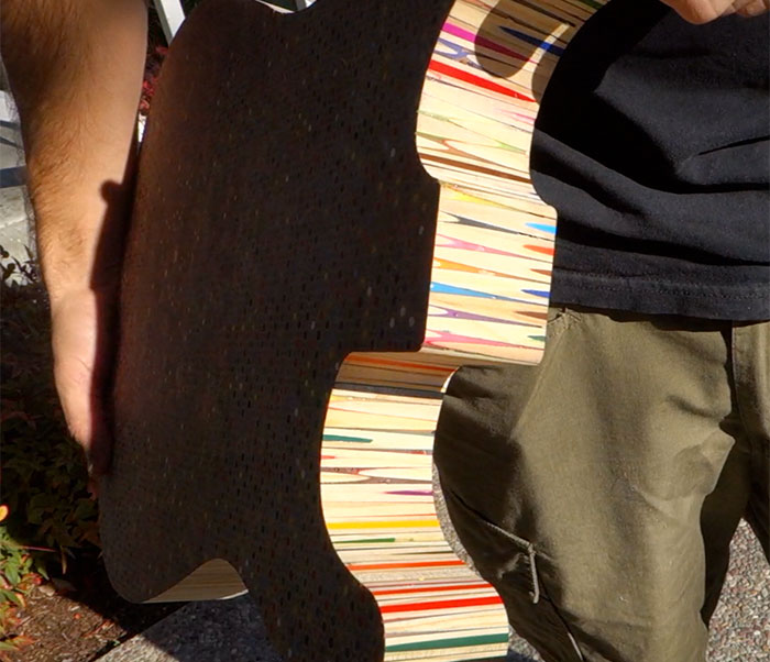 Guy Spends $500 To Build An Epic Custom Guitar Out Of 1200 Pencils, Shows How He Did It Guy Spends $500 To Build An Epic Custom Guitar Out Of 1200 Pencils, Shows How He Did It