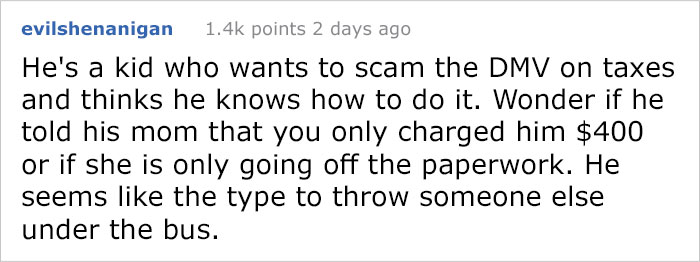 21 Year-Old Son Buys Car, Mom Contacts Seller To Return Money 21 Year-Old Son Buys Car, Mom Contacts Seller To Return Money