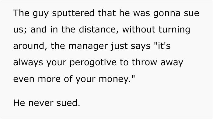 Angry Customer Demands To Tie Up His Fridge With T.V Cable, Sears Employee Lets Physics Teach Him A Lesson Angry Customer Demands To Tie Up His Fridge With T.V Cable, Sears Employee Lets Physics Teach Him A Lesson